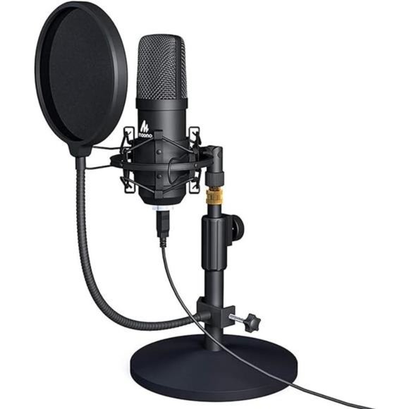 USB Microphone Kit 192KHZ/24BIT AU-A04T PC Condenser Podcast Streaming Cardioid - Picture 7 of 7